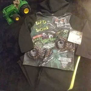 Boys Brand New Grave Digger outfit
